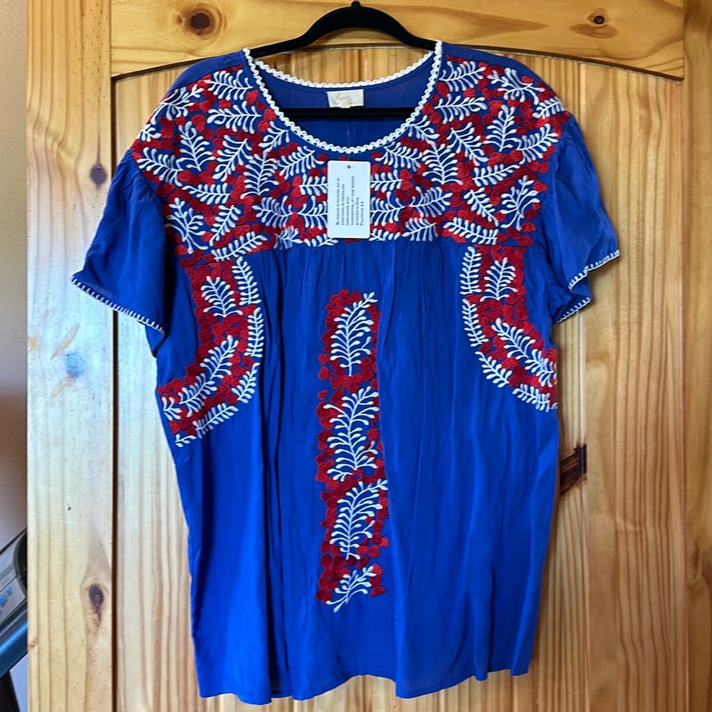 Embroidered top